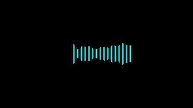 simple animation of audio sound wave, voice spectrum, moving according to the gentle rhythm of music.abstract soft color moving block background New quality universal motion dynamic animated.