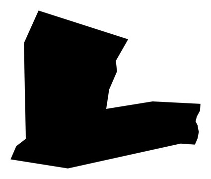 A contour map of Sejong. South Korean province-level division silhouette