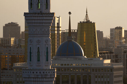 Ak Orda Presidential Residence with government buildings in Astana Kazakhstan