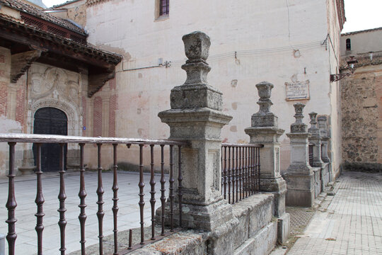 royal medieval monastery (st anthony) in segovia in spain 