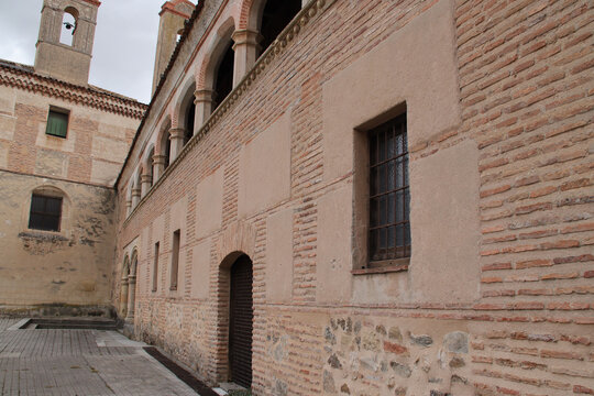 royal medieval monastery (st anthony) in segovia in spain 