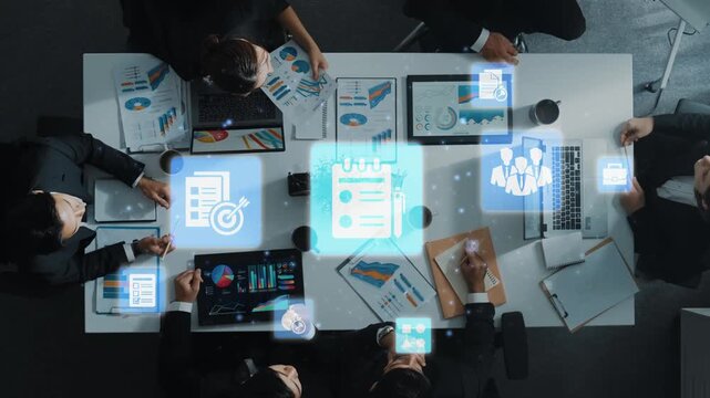 Concept of task management optimizes business efficiency. This system streamlines workflows, enhancing task management for project success and organizational productivity. Funnel