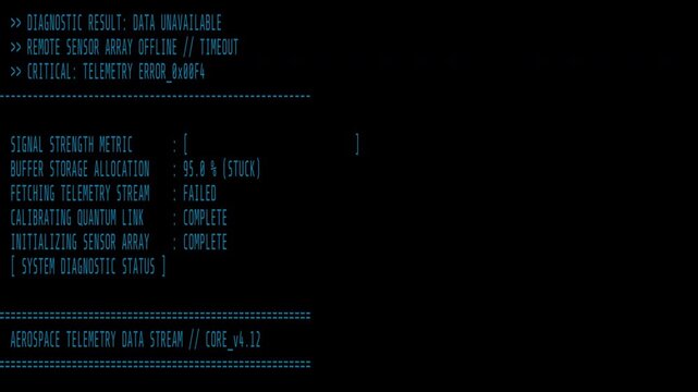Data unavailable text | Clean medical aerospace hud display for error diagnostics. Suitable for medical technology, aerospace, science fiction, and futuristic concepts in design projects. Transparent 
