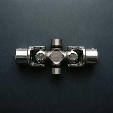 Orthogonal Universal Joint Coupling Assembly Chrome Spider Yoke