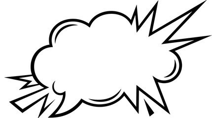 Obraz premium comic speech bubble graphic element.