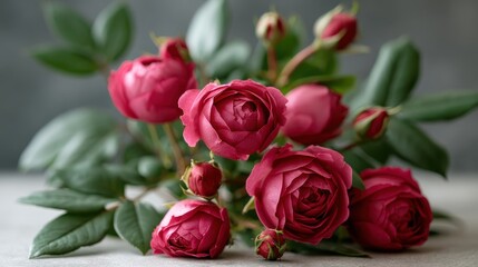 Naklejka premium Blooming pink roses in garden, floral beauty, nature, romance and decorative plant concept.