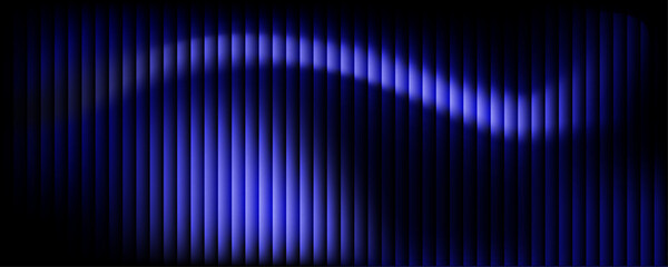 Fototapeta premium Curved Blue Neon Light Wave Abstract Technology Background