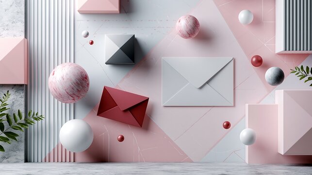 Abstract Geometric Composition with Envelopes, Spheres, and Cubes