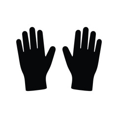 Fototapeta premium Medical Gloves Icon for Clinical Safety Protection