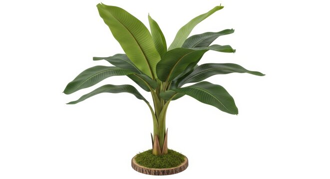 High Resolution Photorealistic Banana Plant Isolat 22