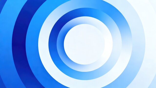 Blue concentric circles pattern