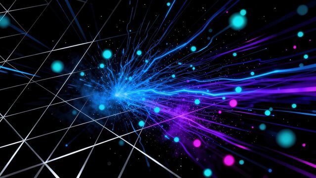 Abstract digital light beams and grid