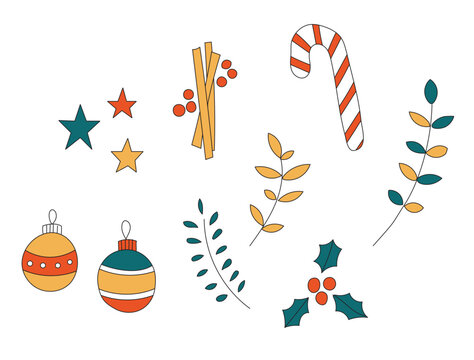 Holly and Berries Vector Illustration