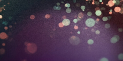 Blurred Circular Bokeh Lights, A Soft-Focus Abstract Background With grainy background with a dark to light transition, textured and monochromatic. © Mansura