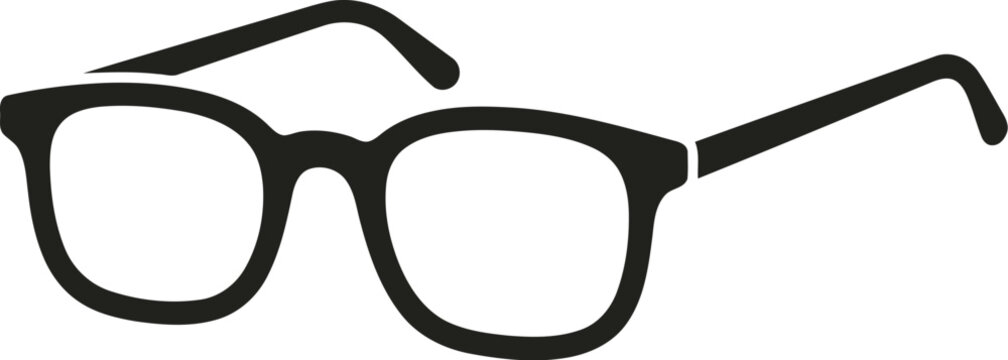 Black frame glasses for vision correction and stylish eyewear fashion accessory