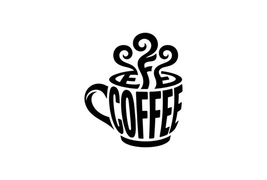 Coffee Cup Typography Art