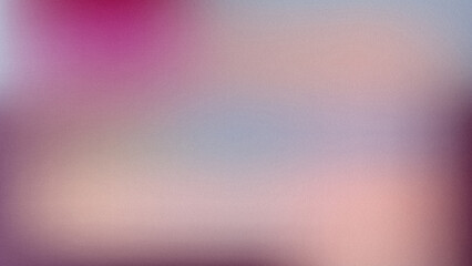 Obraz premium Abstract blurred background with soft gradient transitions in shades of pink, purple, and beige with a grainy texture