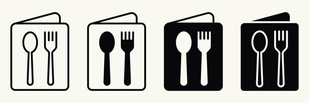 Restaurant Menu Icon Set