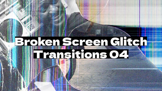 Broken Screen Glitch Transition 04