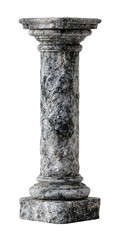 Obraz premium PNG of Elegant gray marble column showcasing classic architecture design.