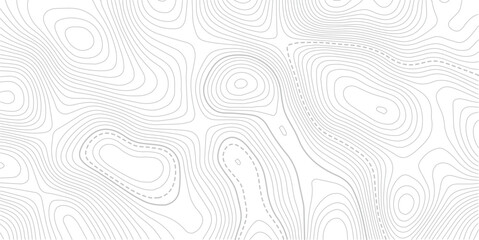 Topography wave line grid map. white wave line geography landscape Topo contour map on white background. topo map technology modern design white background. Vector Illustration.   © AFROZAOPORNA