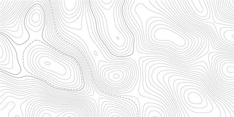 Topography wave line grid map. white wave line geography landscape Topo contour map on white background. topo map technology modern design white background. Vector Illustration.   © AFROZAOPORNA