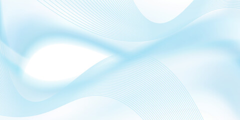 Abstract white and blue curved ray background with a futuristic hi technology lighting effect sparkle © Moh