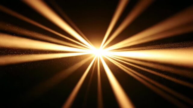 Close-up view of sun rays piercing a glass pane.