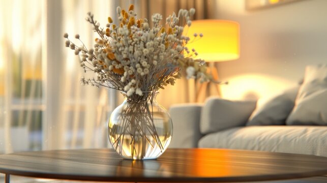 Cozy living room centerpiece
