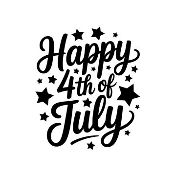 Happy 4th of july celebration greeting