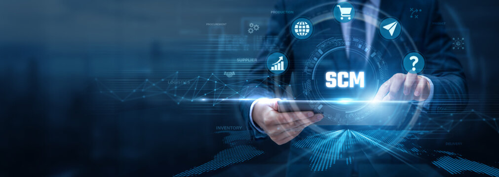 Supply Chain Manager Analysing Supply Chain Management Using Tablet and Networking Data, logistics optimization, inventory control, supplier networks, operational efficiency