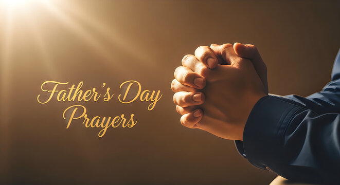 Father's day prayers hands clasped in devotion and gratitude