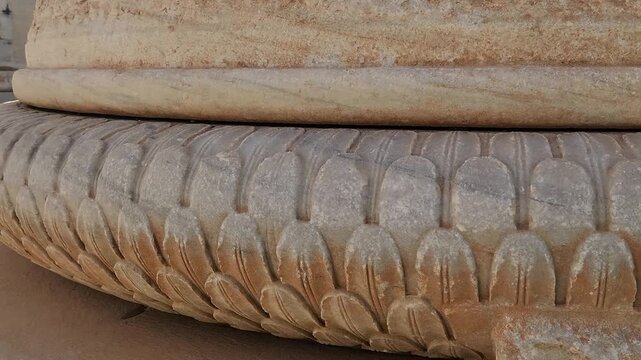 Temple of Artemis Ancient Column Base and Pillars in Sardis