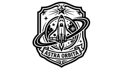 Astra Orbita space shuttle mission badge © christina