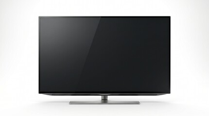 Fototapeta premium Photorealistic 3D Render of Modern Flat Screen TV in Minimalist Setting