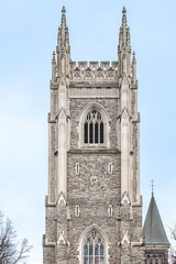 Fototapeta premium Exterior architecture Soldier's Tower, Toronto, Canada