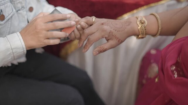 Indian Wedding Rituals with Bride and Groom Performing Sacred Traditions, Pheras, Mandap Ceremony, and Cultural Marriage Customs