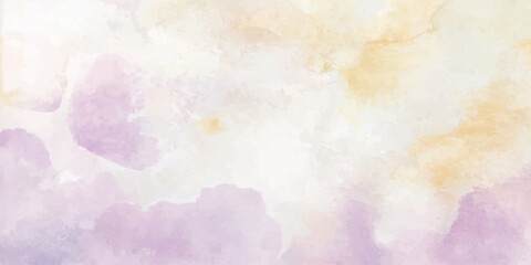 Obraz premium Abstract colorful watercolor background with textured vintage paper, aged parchment, clouds and artistic paint design
