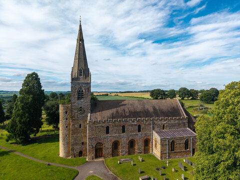 All Saints' Church in Brixworth, Northamptonshire, recognized as one of the finest Anglo-Saxon churches in England