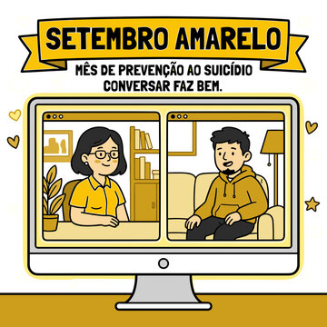 Setembro Amarelo Month Prevention Suicide Conversation Well Being Mental Health Support Online