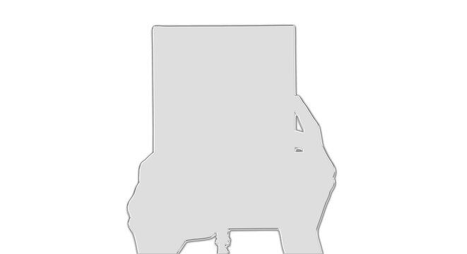 A map illustration of Alabama state with a transparent background