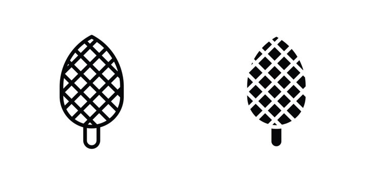 Fir cone icons Designs. icon element in trendy styles