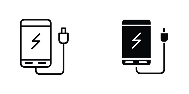 Power bank icons Designs. icon element in trendy styles