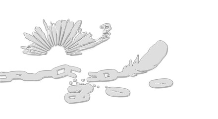 Fototapeta premium A detailed illustration of a mechanical device with gears and cogs on a transparent background