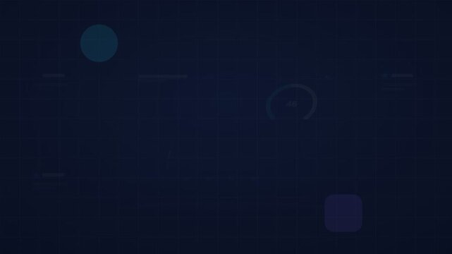 gray and cyan analytics dashboard flat design animation loop