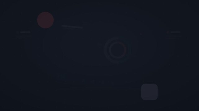 cyan and red analytics dashboard flat design animation loop