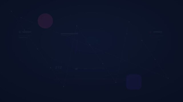 cyan and pink analytics dashboard flat design animation loop
