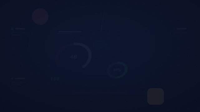 teal and magenta analytics dashboard flat design animation loop