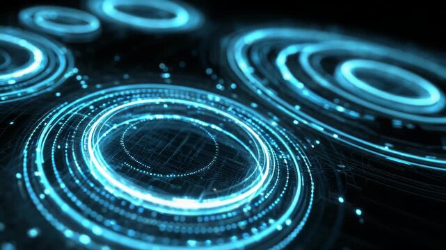 Abstract representation of advanced technology infrastructure