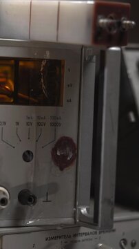 Detailed Image Showcasing Vintage RCA Connection Panel With Vivid Colored Signal Jacks And Wiring . Media